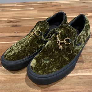 Vans X Needles Classic Velvet Slip-Ons